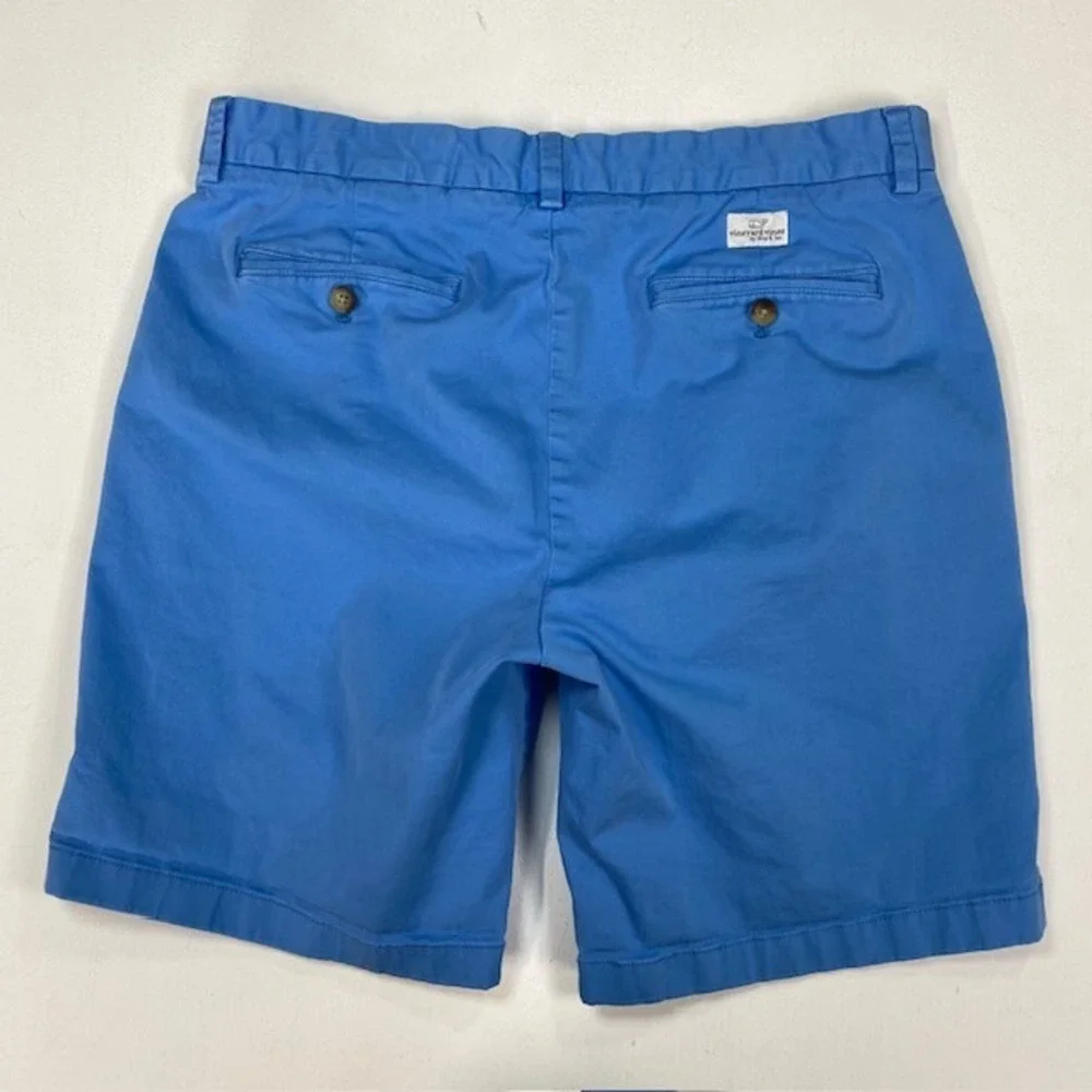 Vineyard Vines Mens 34 Breaker Shorts Blue‎ Stretch Cotton Chino 1H6027 SP20